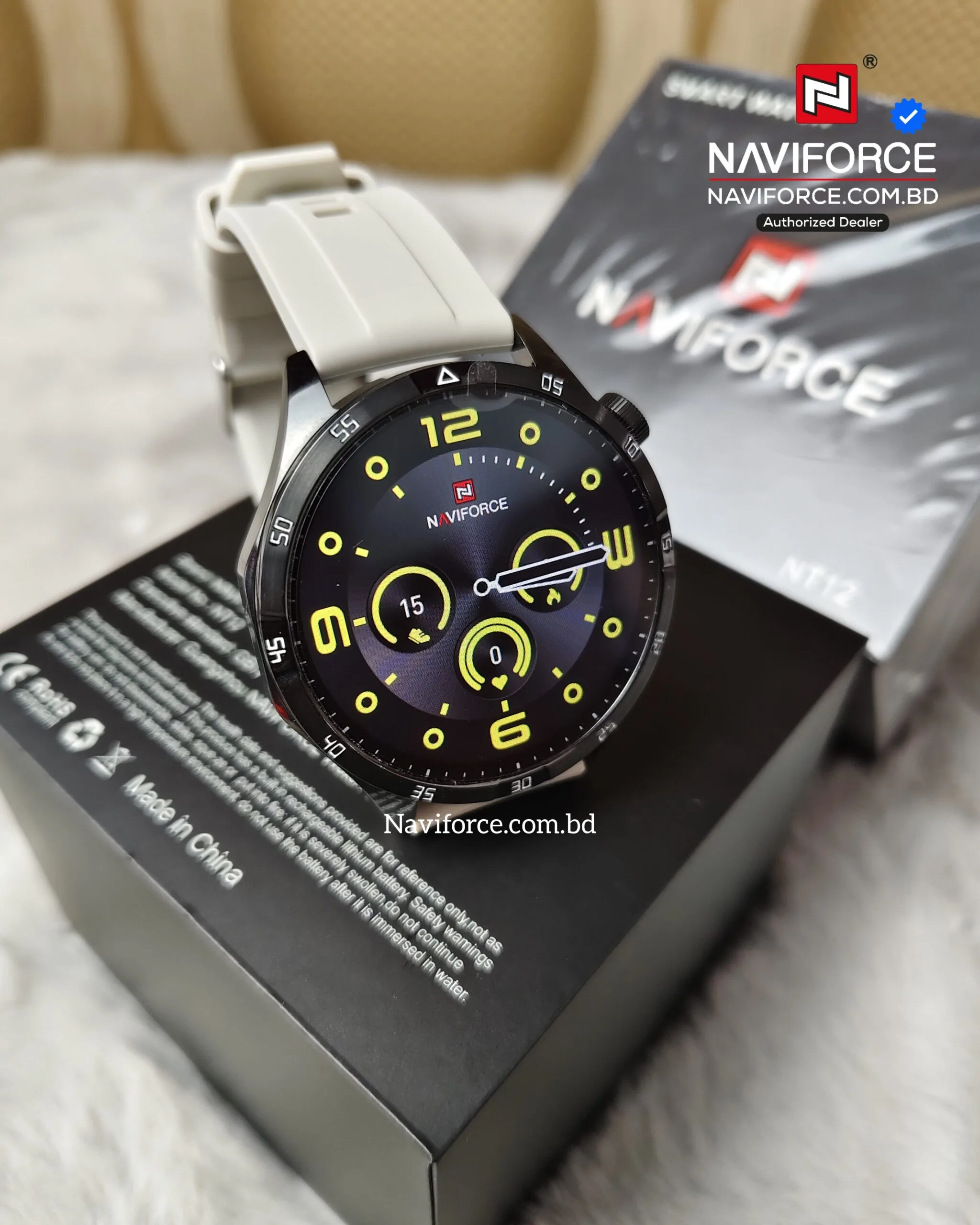Naviforce NT12 Smart Watch – Black Gray -2