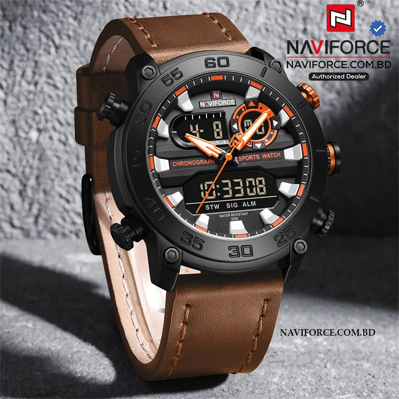 Naviforce 9235 L - Brown Orange For Men