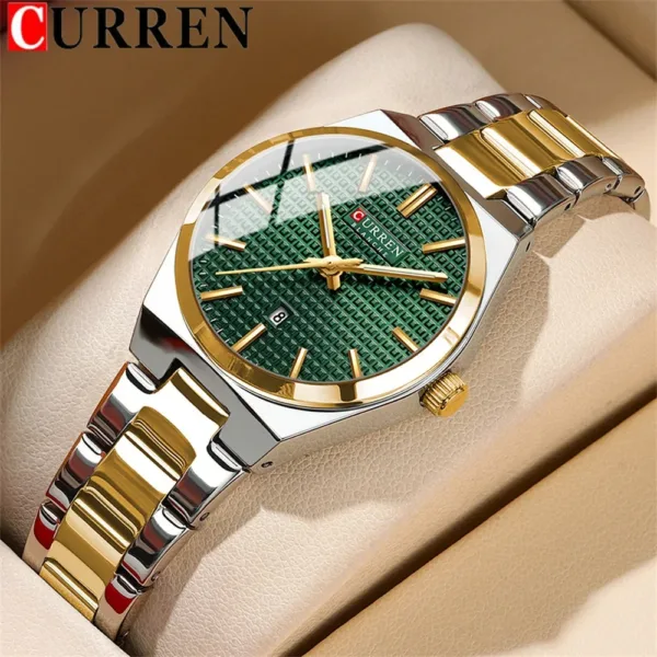 Curren 8439  CH For Women - Gold Green