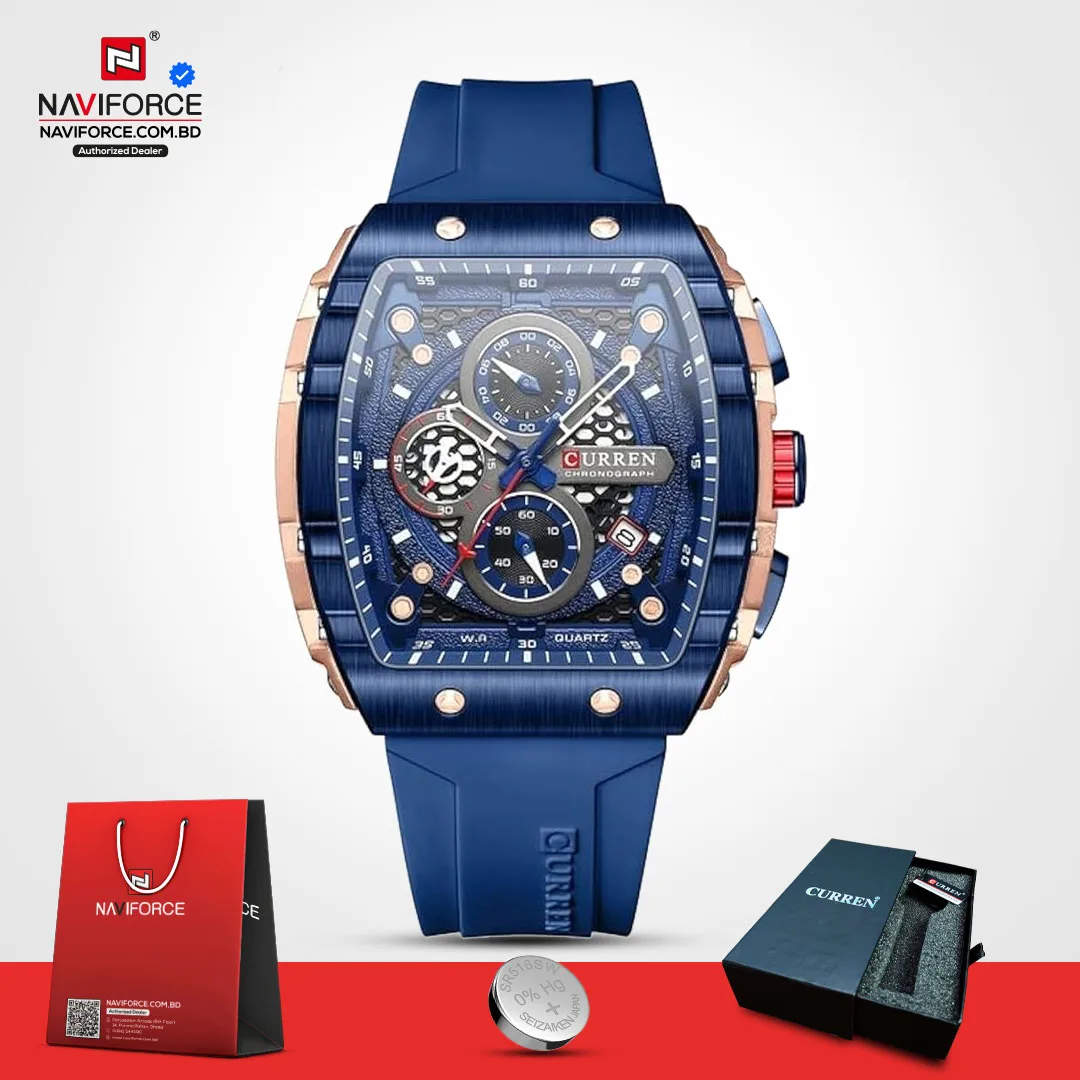 Curren 8442 - Blue Watch Price in Bangladesh | TimeVerse Bangladesh