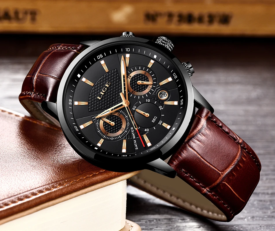 Lige 9866 For Man - Brown Black