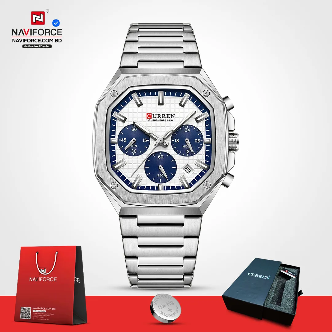 Curren-8459-CH-–-Sliver-Blue-For-man