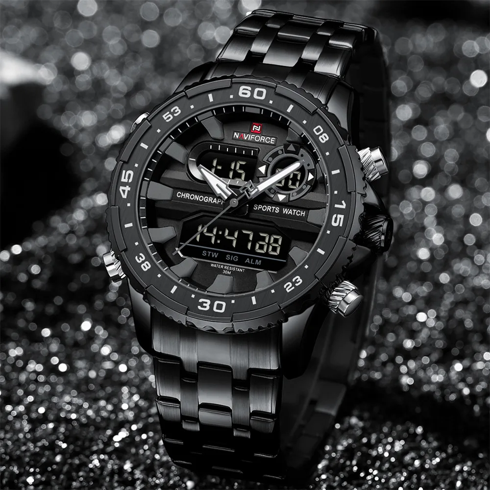 Naviforce 9234 CH For Man - Black Gray