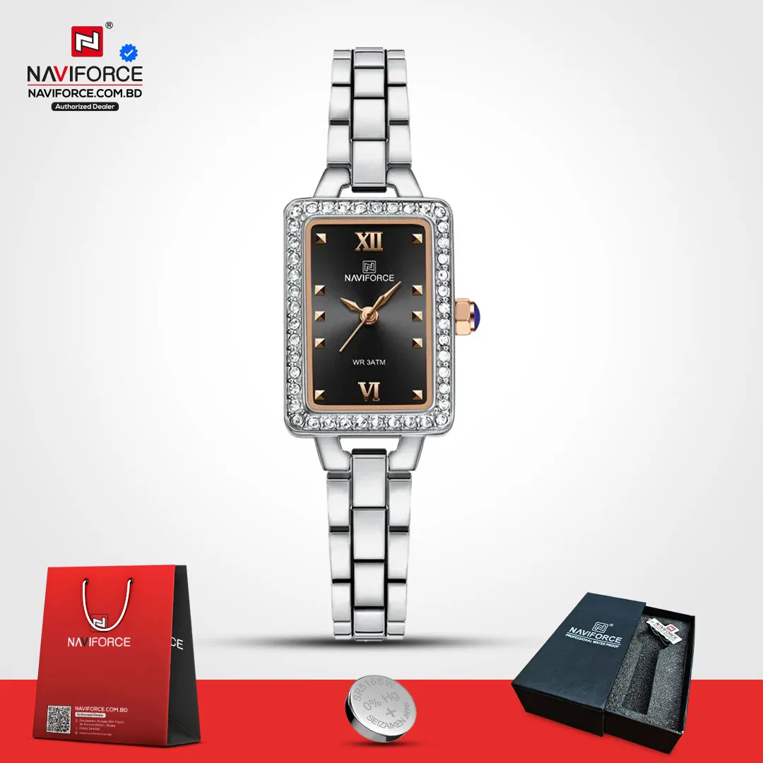 Naviforce-5043-–-Rose-Black-For-Woman