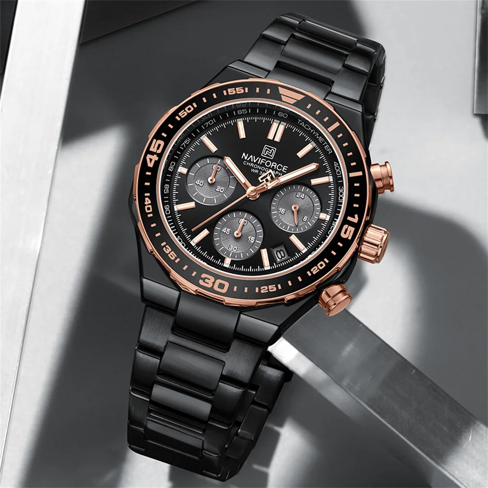 Naviforce 8049 - Black Rose For Man