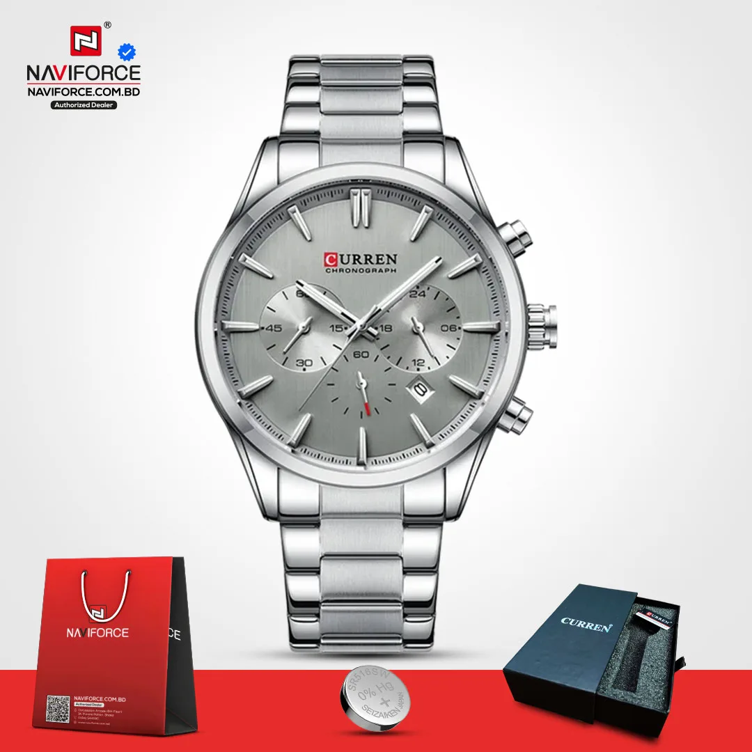 Curren-8446-CH-–-Sliver-Gray