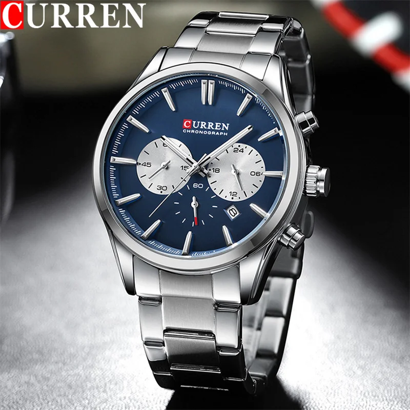 Curren 8446 CH - Sliver Blue