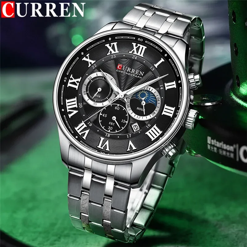 Curren 8427 - Sliver Black