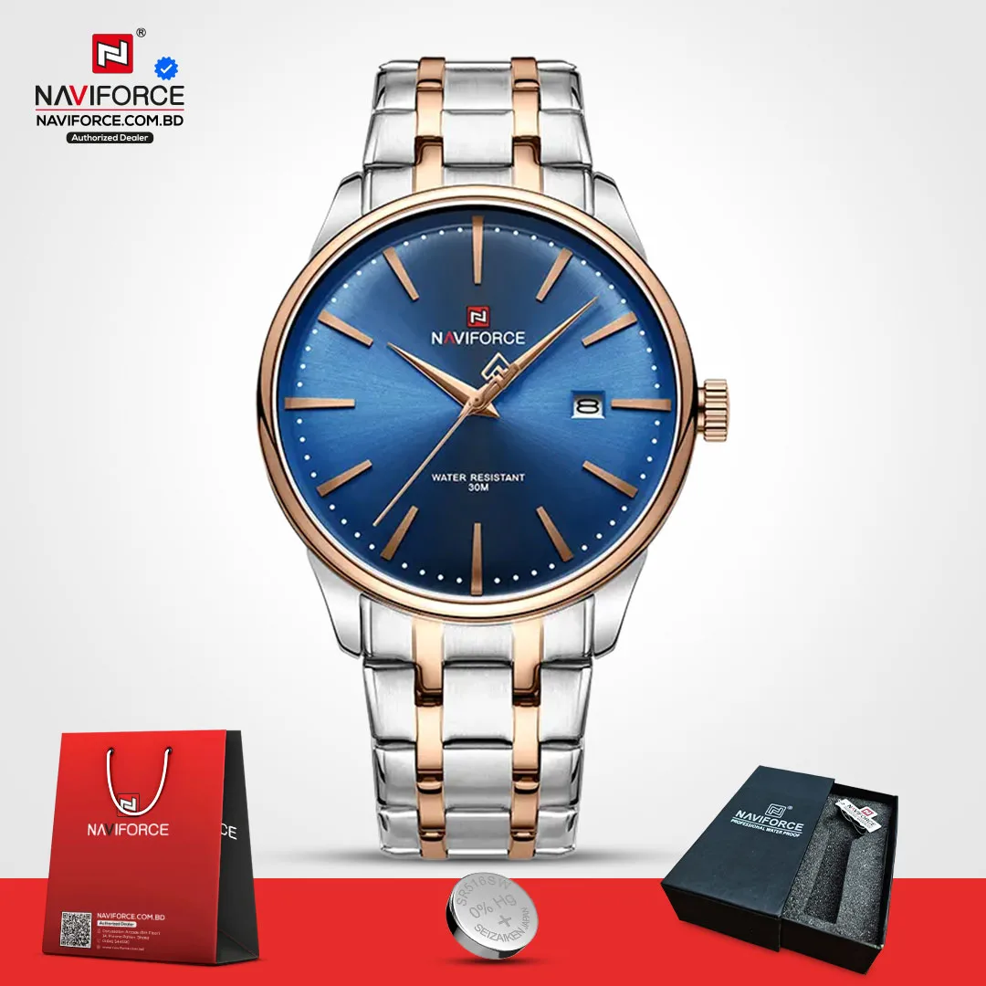 Naviforce-9230-–-Sliver-Rose-Gold-Blue