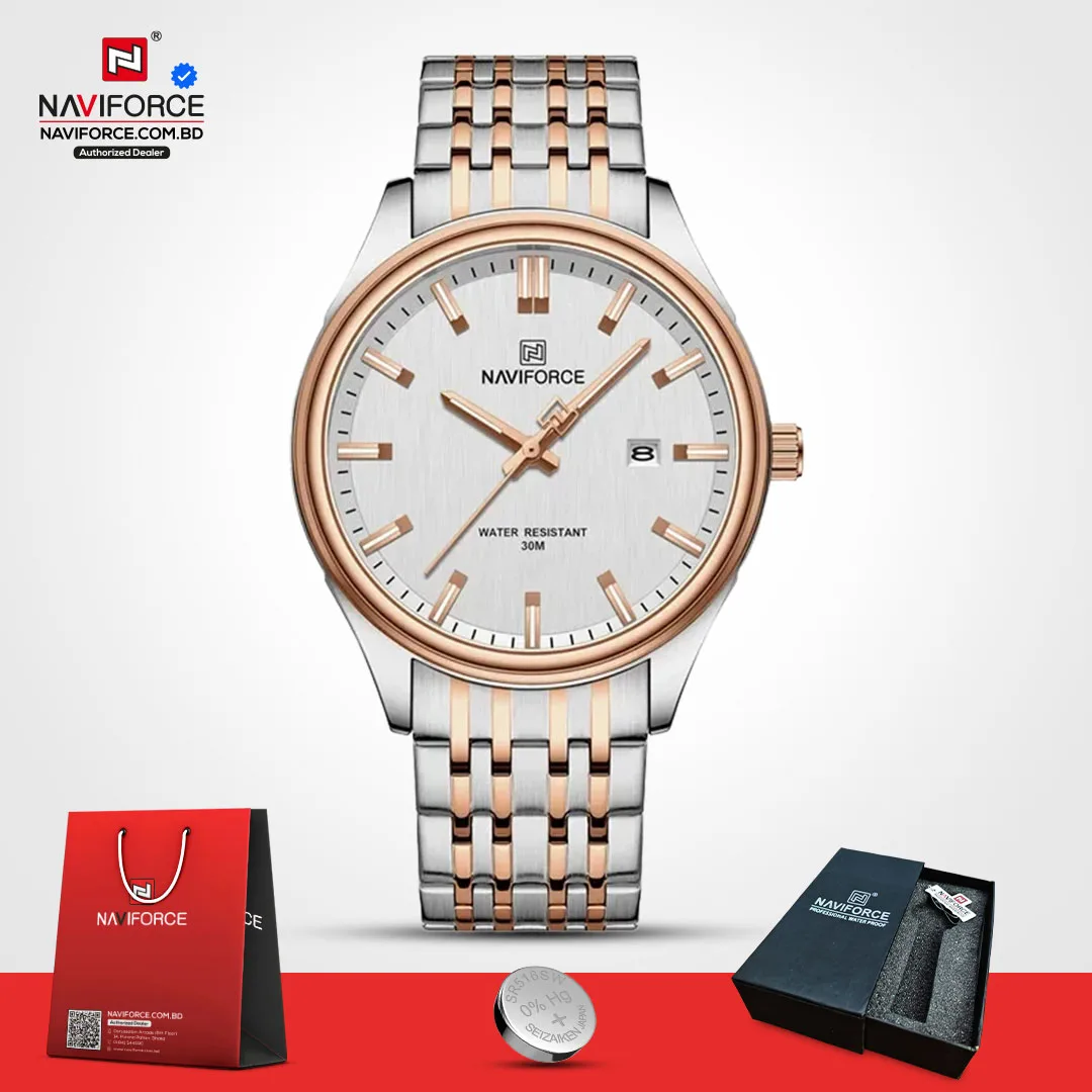 Naviforce-8039-–-Sliver-Rose