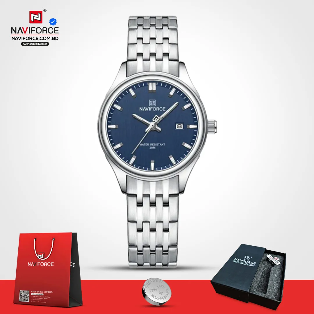 Naviforce 8039 - Sliver Blue For Woman