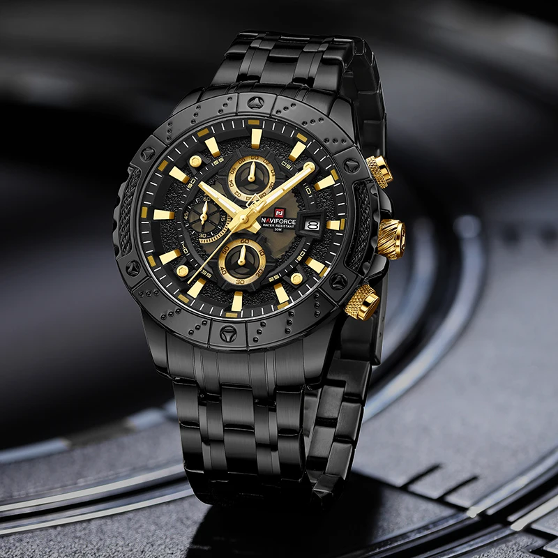 Naviforce 9227 - Black Gold