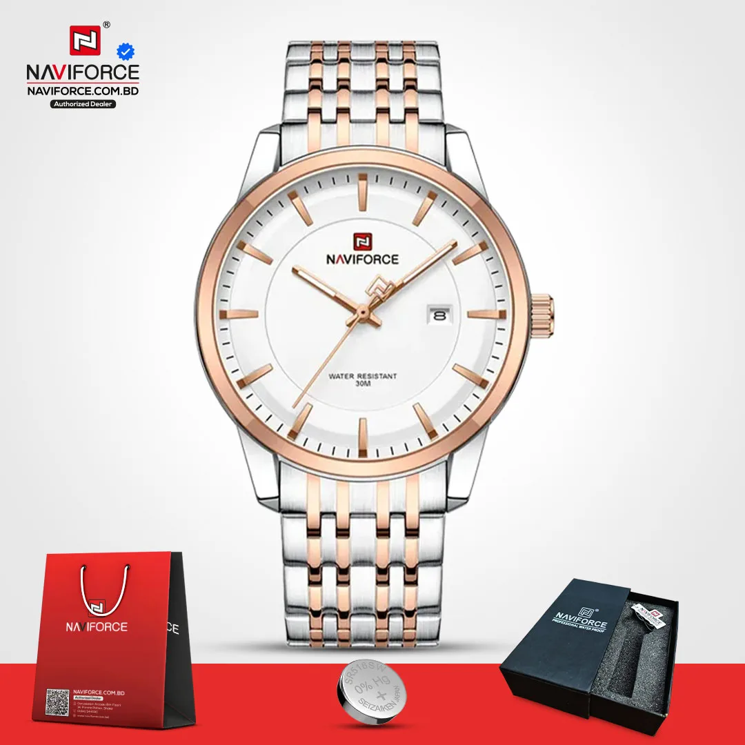 Naviforce-9228-–-Sliver-Rose-For-Man