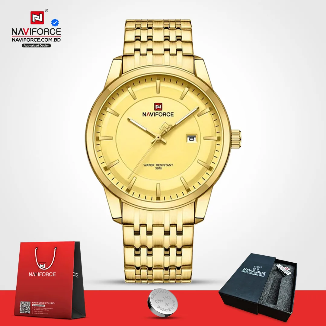 Naviforce-9228-–-Gold-For-Man