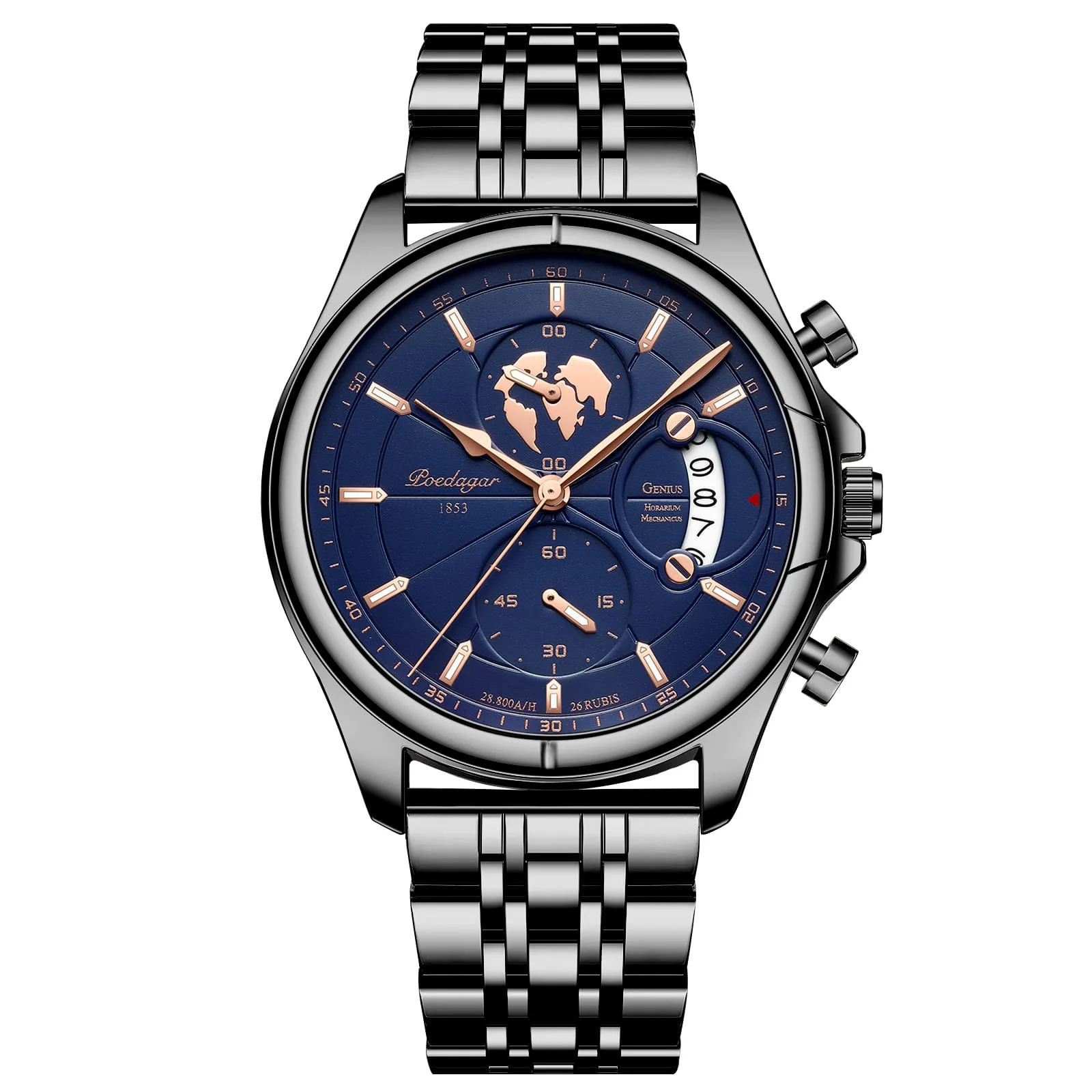 Poedagar 802 CH - Black Blue