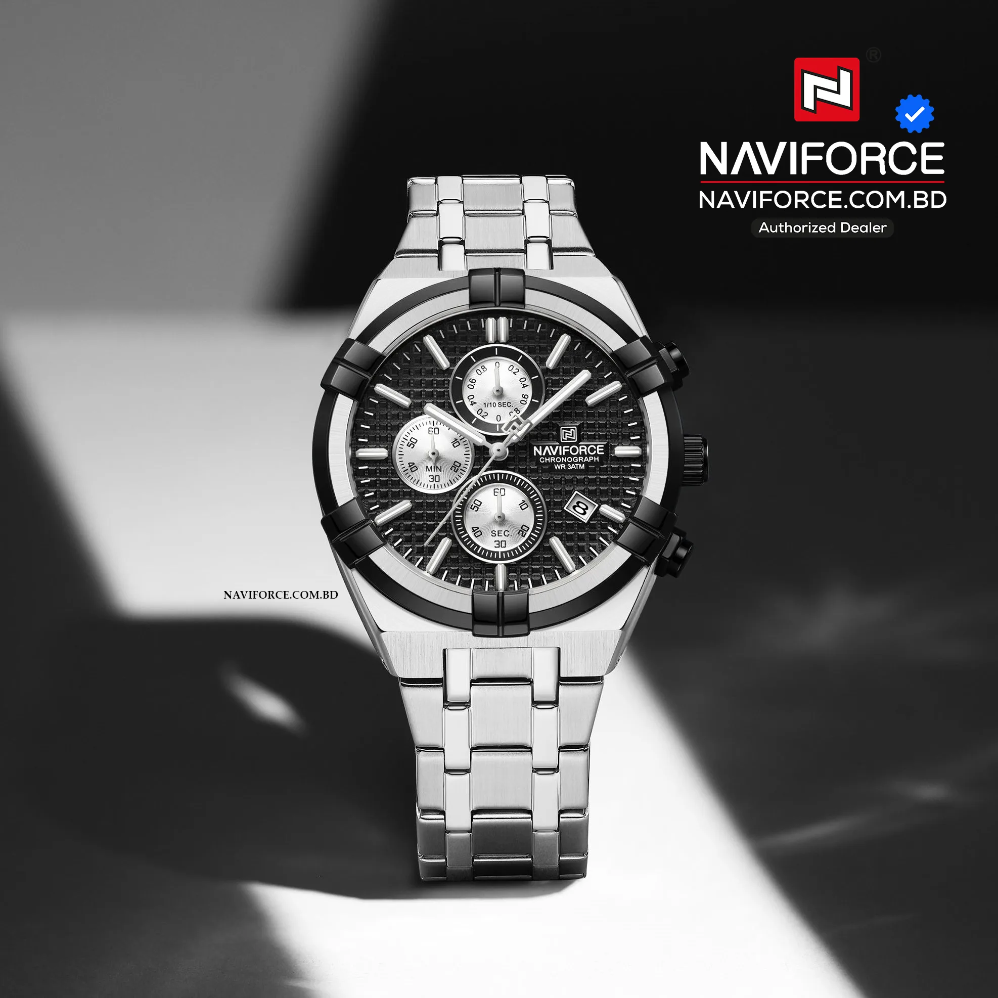 Naviforce 8042 CH - Sliver Black
