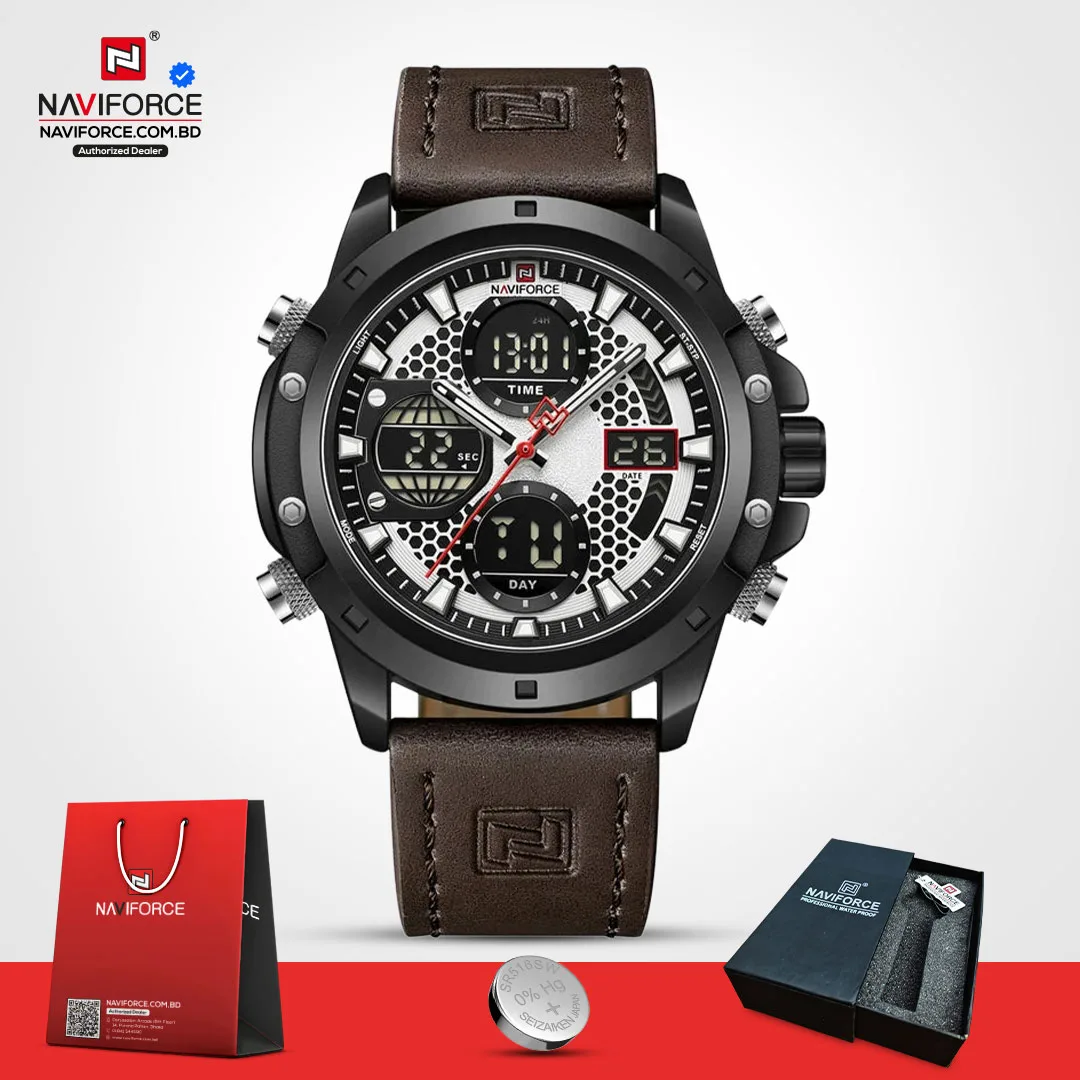 Naviforce 9225 L - Brown White