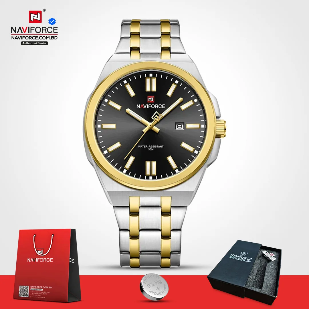 Naviforce-9226-CH-–-Sliver-Gold-Black