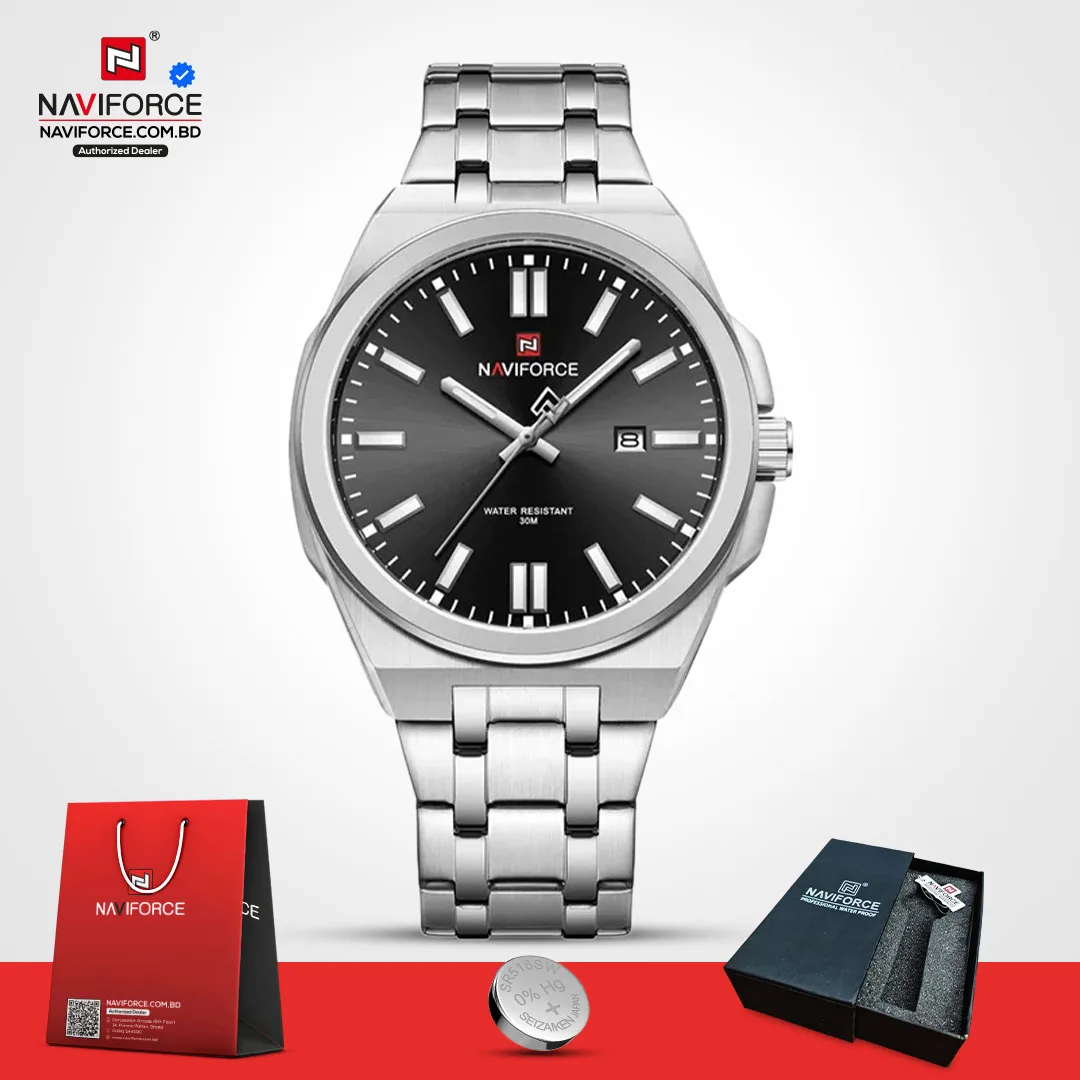 Naviforce 9226 CH - Sliver Black