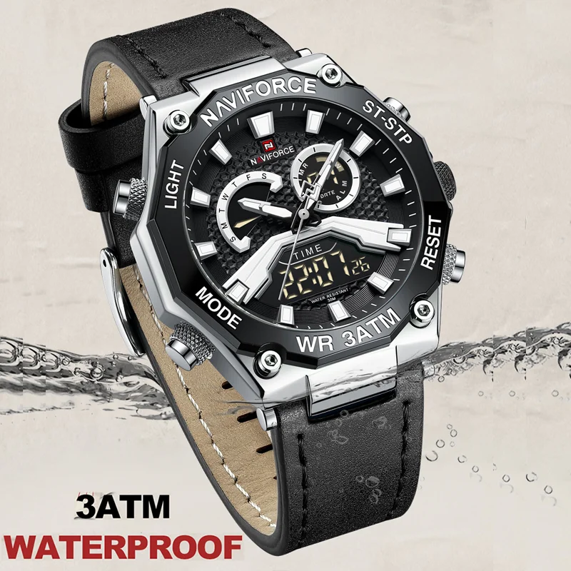 Naviforce 9220 L - Silver Black