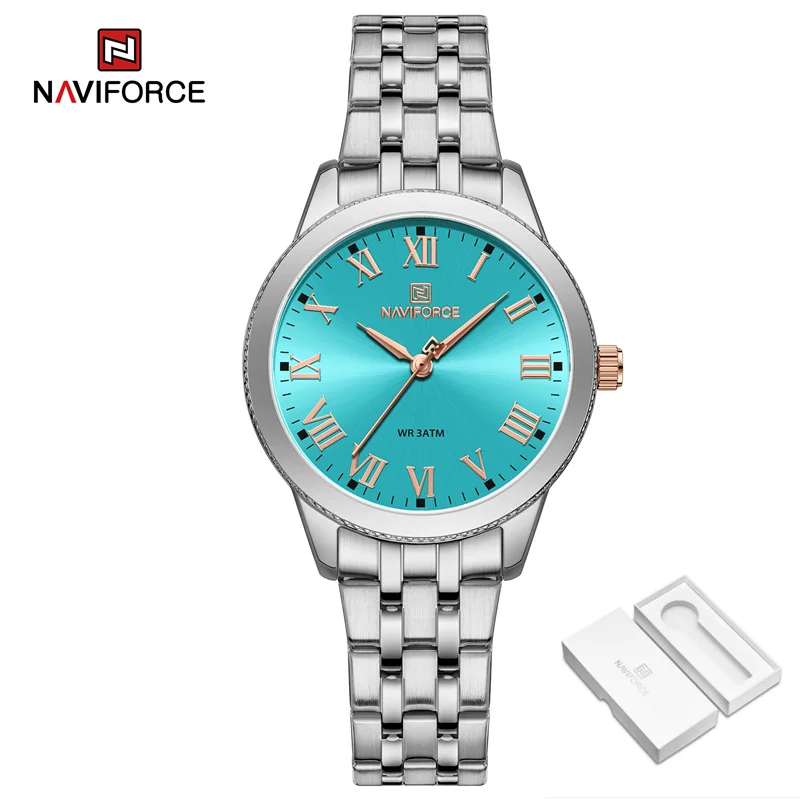 Naviforce 5032 - Silver Light Blue