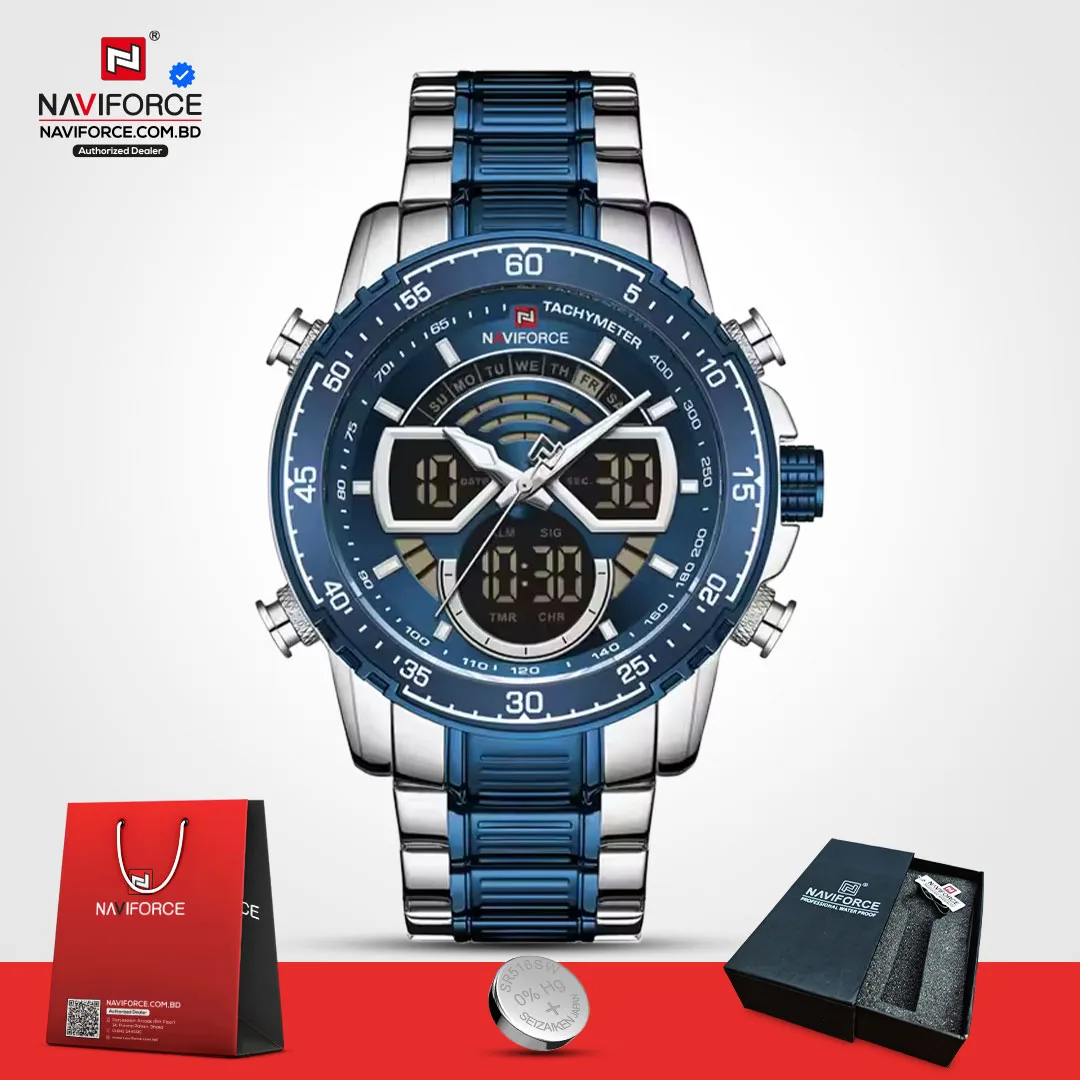 Naviforce 9189 CH – Sliver Blue