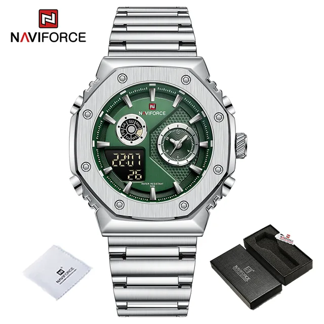 Naviforce 9216 CH - Silver Green