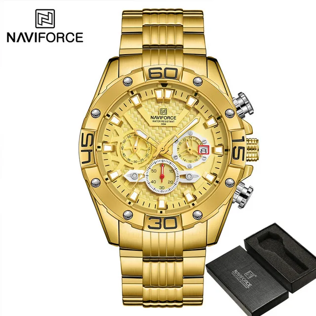 Naviforce 8019 CH - Gold