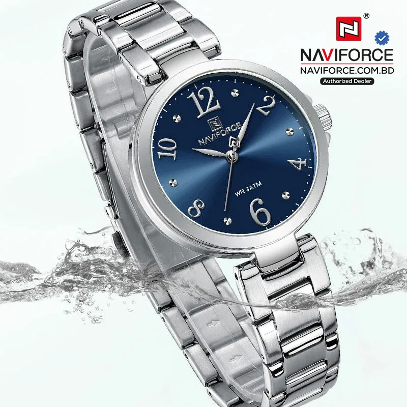 Naviforce 5031- Silver Blue For Women