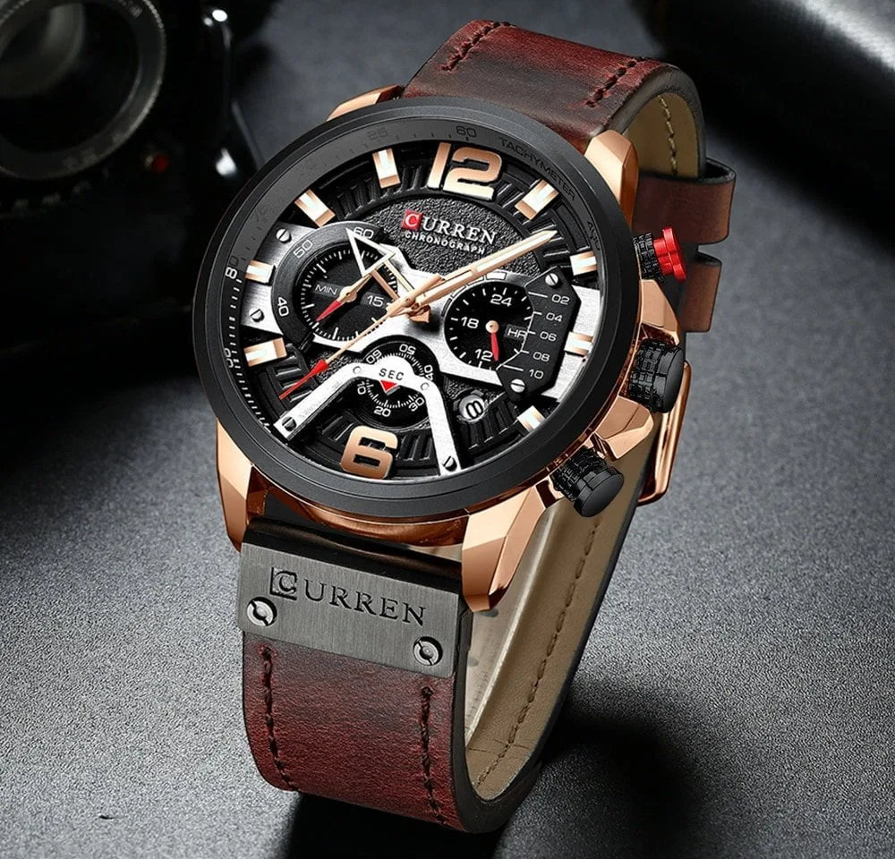Curren 8329 - Rose Gold Black