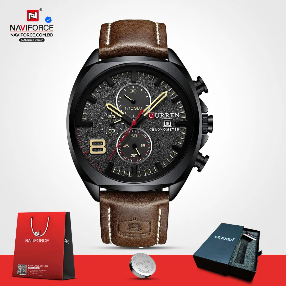 Curren-8324-–-Black-Brown