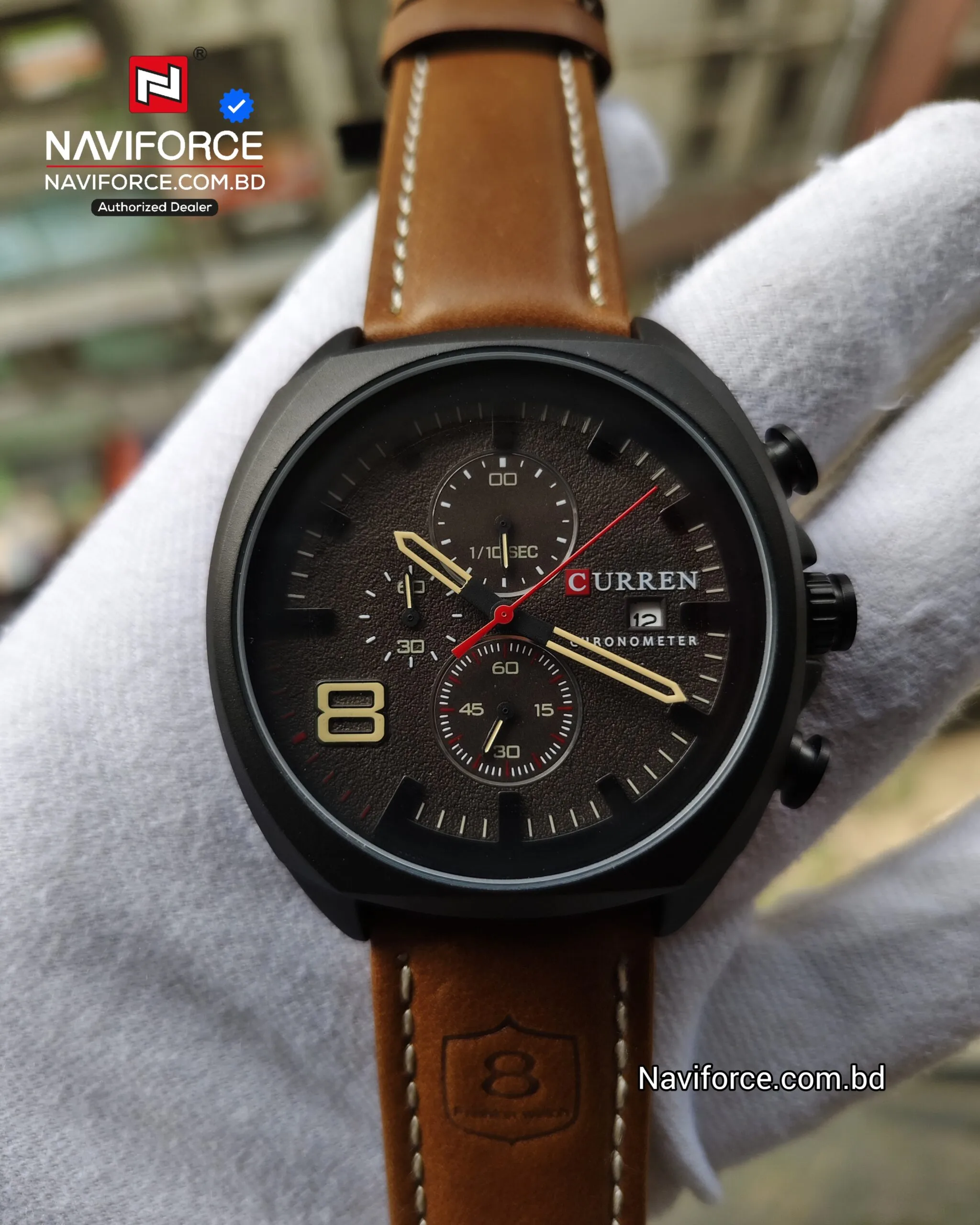 Curren 8324 - Black Brown Watch Price in Bangladesh | TimeVerse Bangladesh