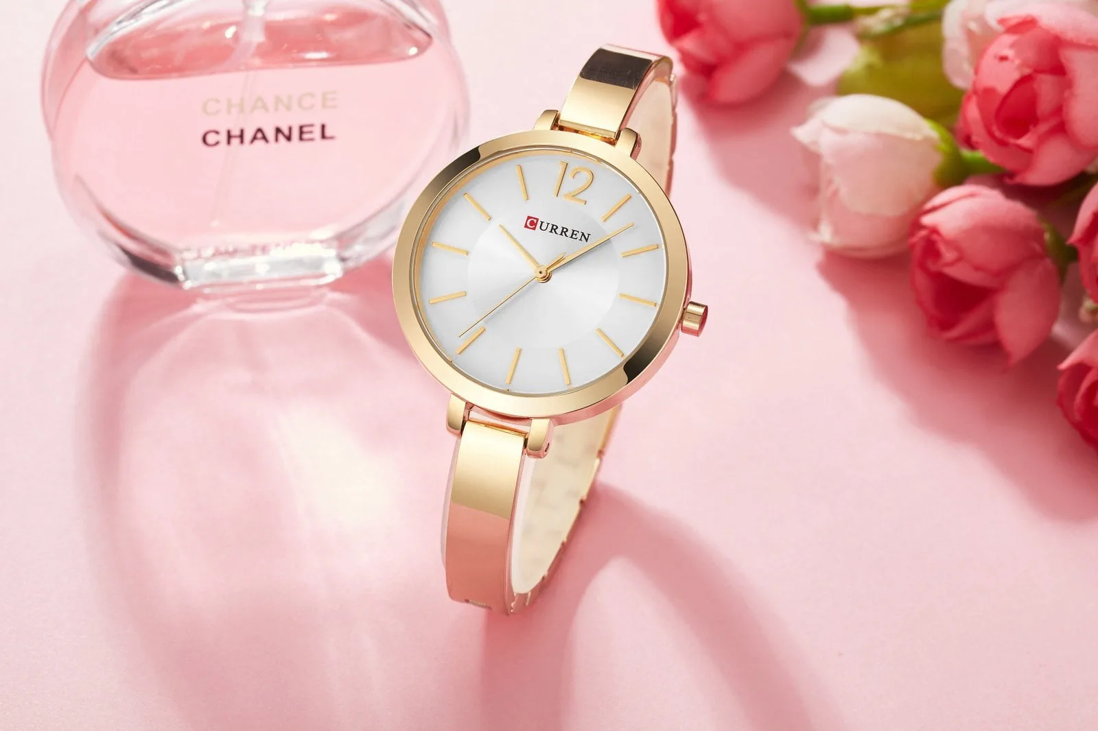Curren 9012 - Gold White