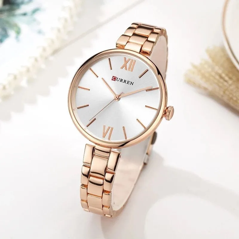 Curren 9017 - Rose Gold White