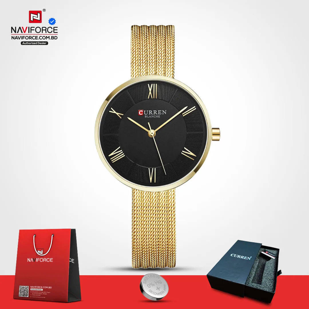 Curren-9020-Women-–-Gold-Black