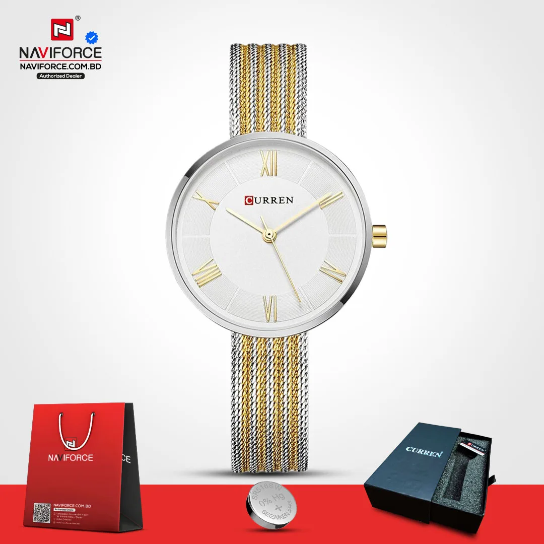 Curren-9020-Women-–-Silver-Gold