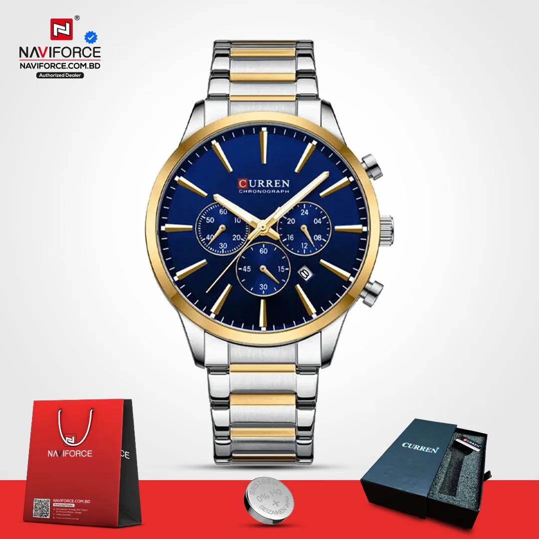 Curren-8435-–-Silver-Blue