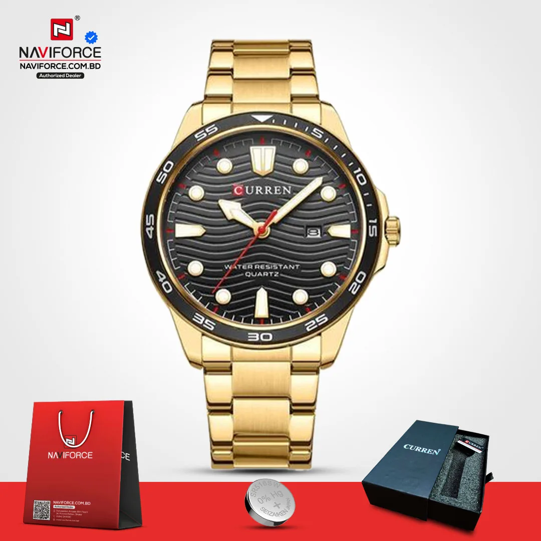 Curren-8426-–-Gold-Black