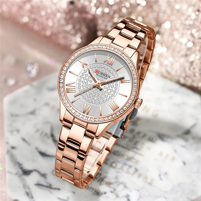 Curren 9084 - Rose Gold White