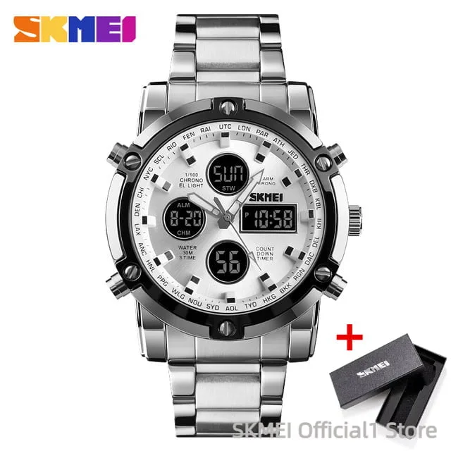 Skmei 1389 - Silver White