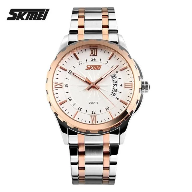 Skmei 9069 - Rose Gold White