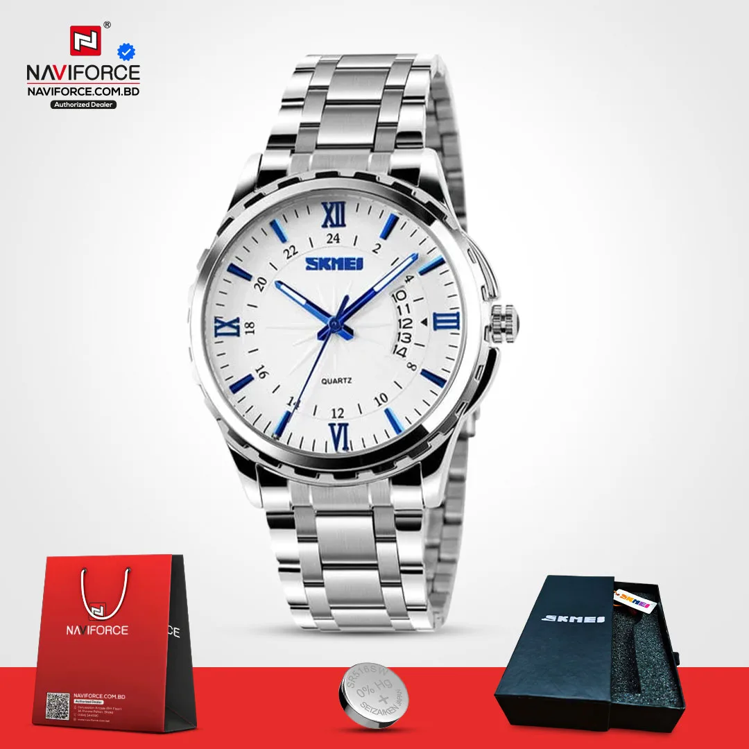 Skmei-9069-–-Silver-Blue