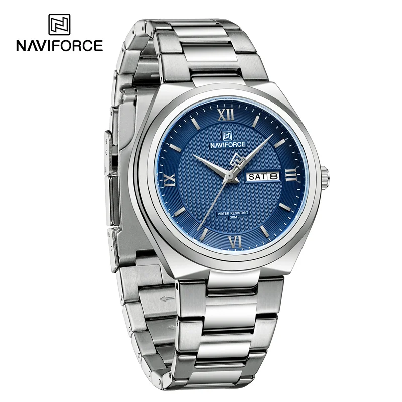 Naviforce 8030 CH - Silver Blue