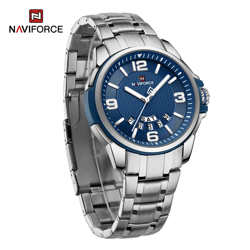 Naviforce 9215 CH - Silver Blue