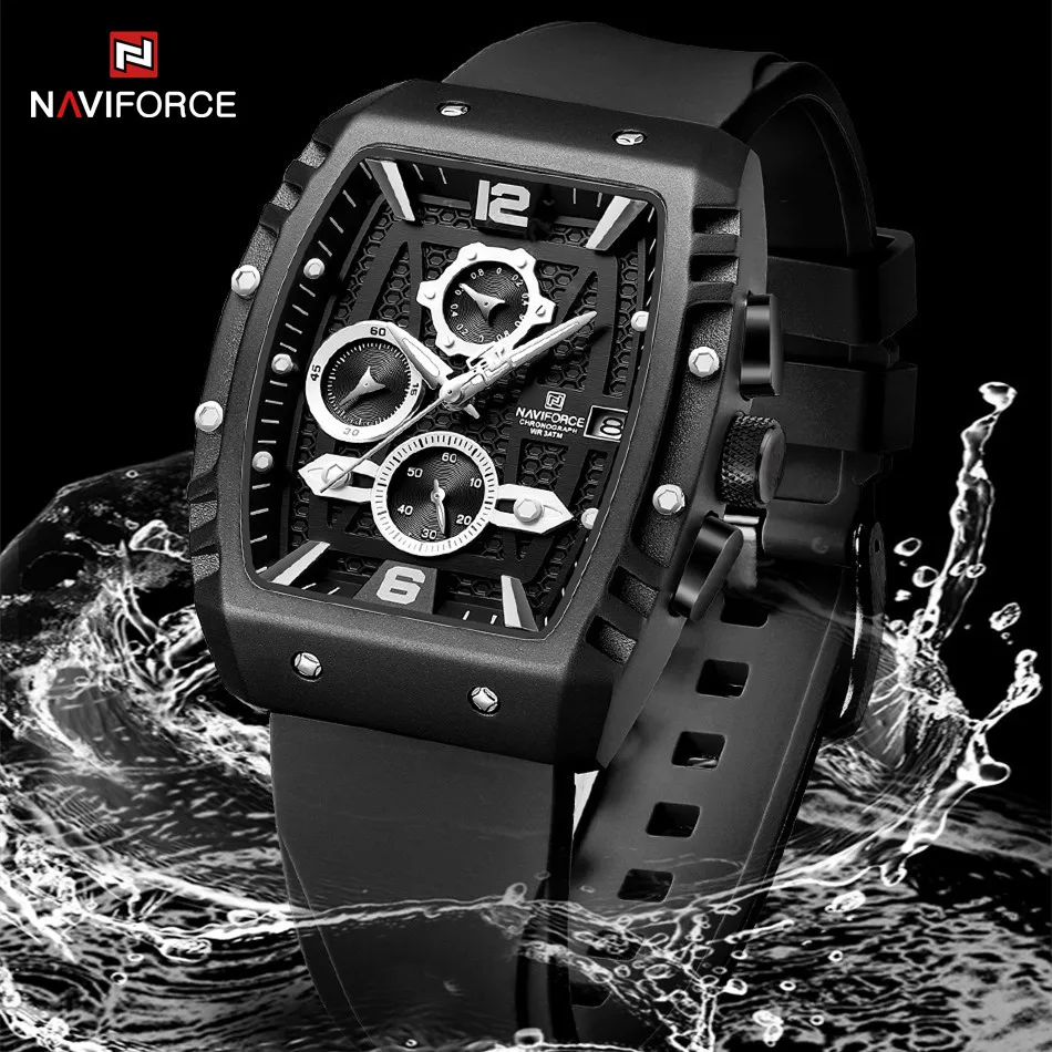 Naviforce 8025 - Black White