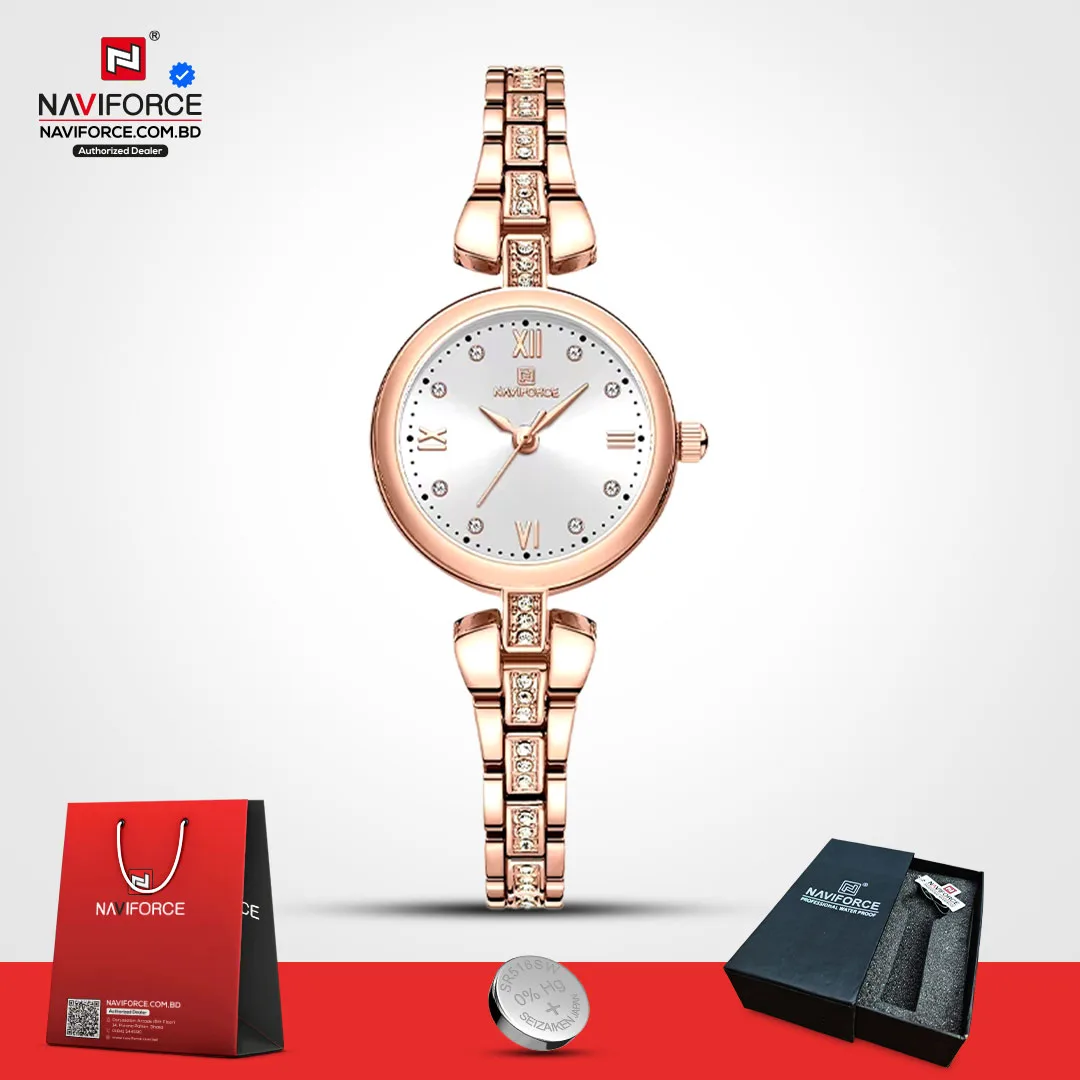 Naviforce-5034-–-RoseGold-White