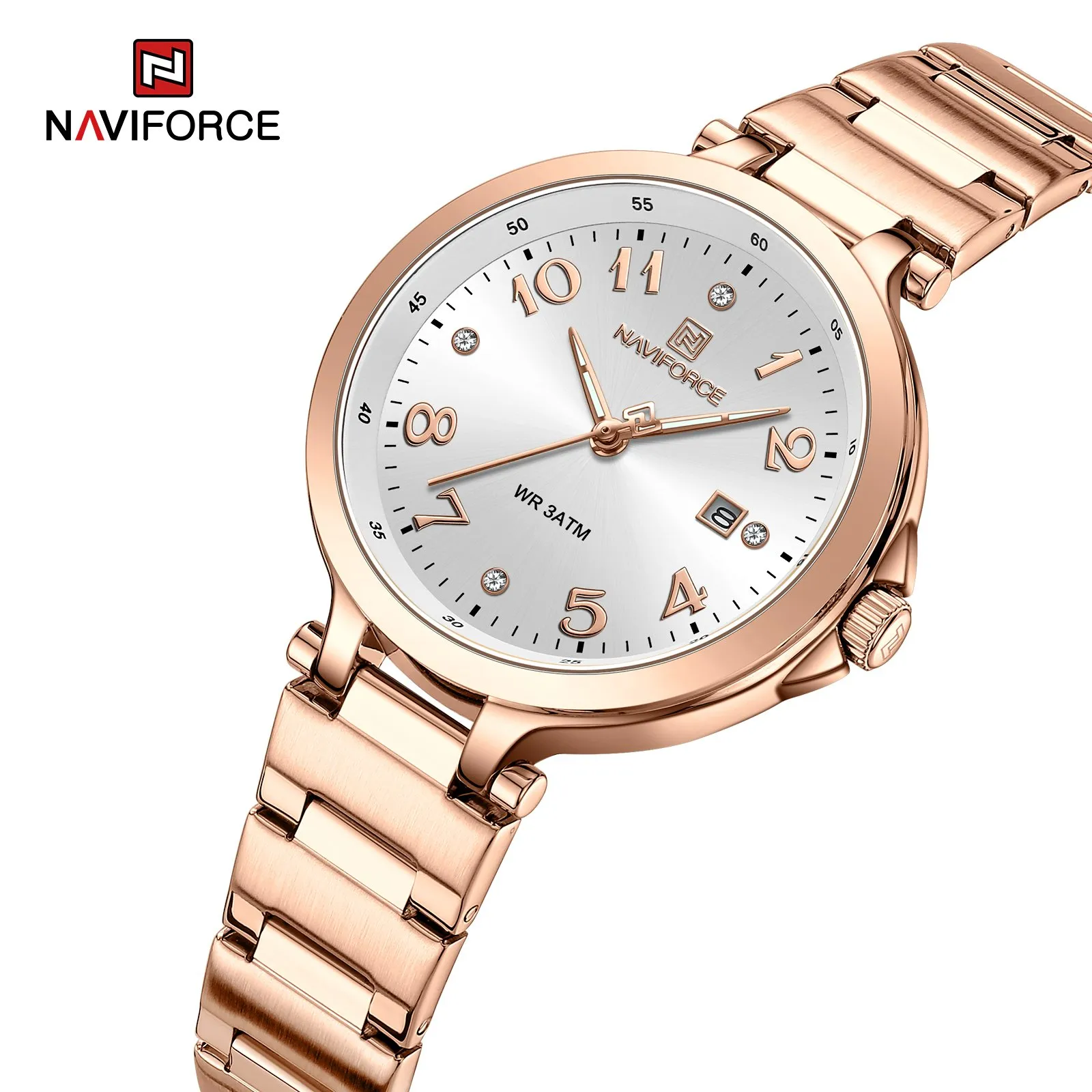 Naviforce 5033 - RoseGold White