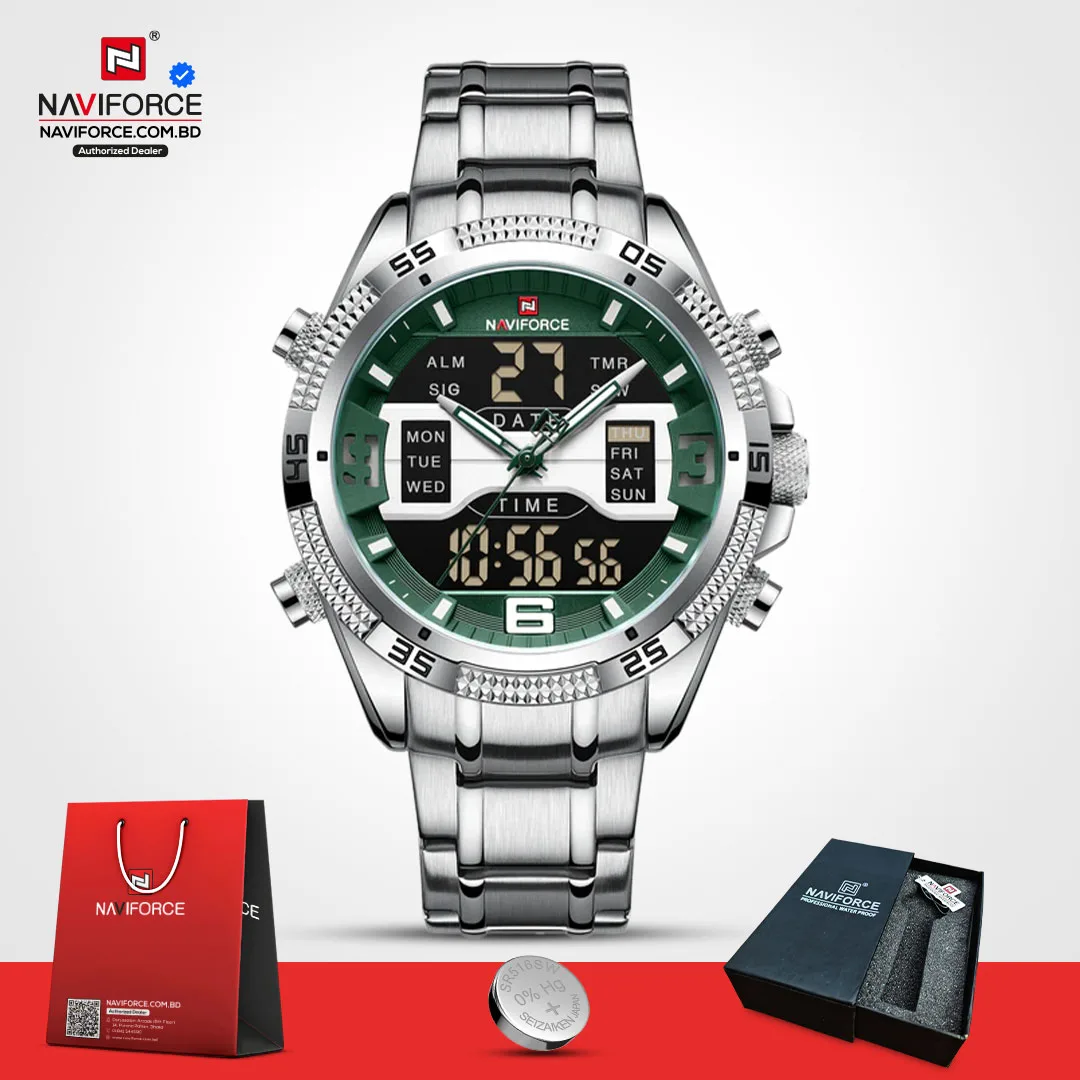 Naviforce-9201-CH-–-Silver-Green