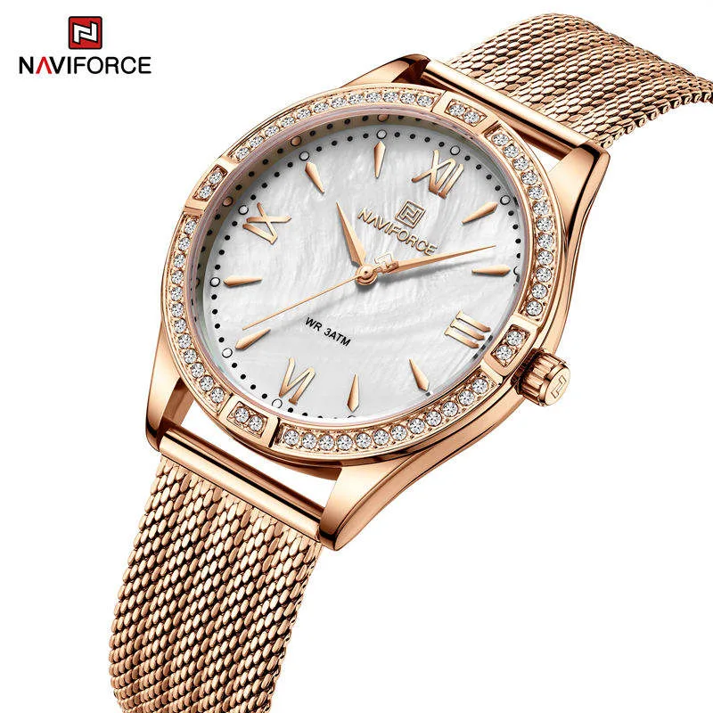 Naviforce 5028 - RoseGold White