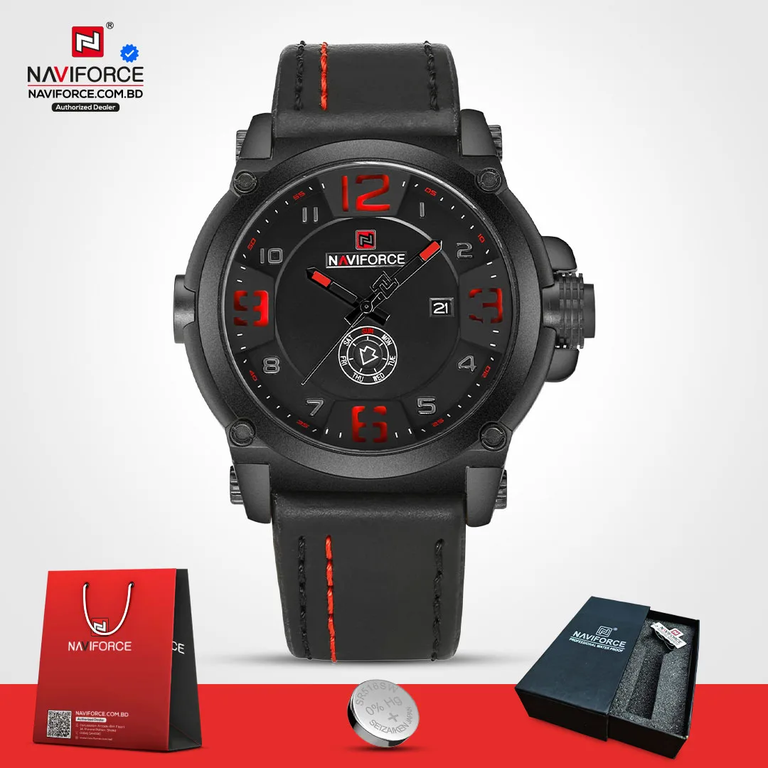 Naviforce-9099-L-–-Black-Red